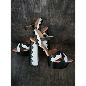 Butrich Platform Shoes Size 37 Block Heel Sandals High‎ Pumps